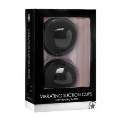 Vibrating Suction Cups with Bullets - Black 