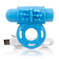 Charged Owow Rechargeable Vibe Ring - Blue - 6 Count Box 