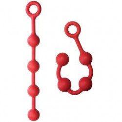 Solid Anal Balls 13" - Red 