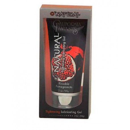 O'natural Tightening Lubricating Gel - 0.5 Oz. Tube - Boxed - Kissable Pomegranate 