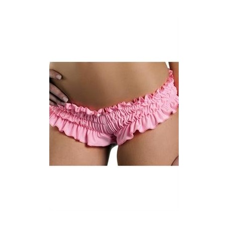 Ruffled Booty Shorts - Light Pink - Small 