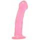 Basix Rubber Works - 6.5-inch Dong with Suction Cup - Pink