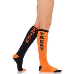 Trick or Treat Acrylic Knee Socks - One Size 