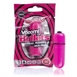 Vooom Bullets Deep Rumbling Mini-vibes - Strawberry - 20 Count Box