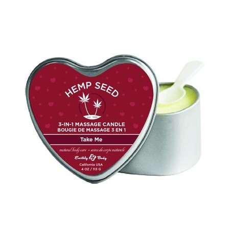 3 in 1 Heart Massage Candle - Take Me 