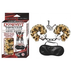 Dominant Submissive Collection Love Cuffs - Leopard