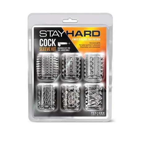 Stay Hard - Cock Sleeve Kit - Clear 