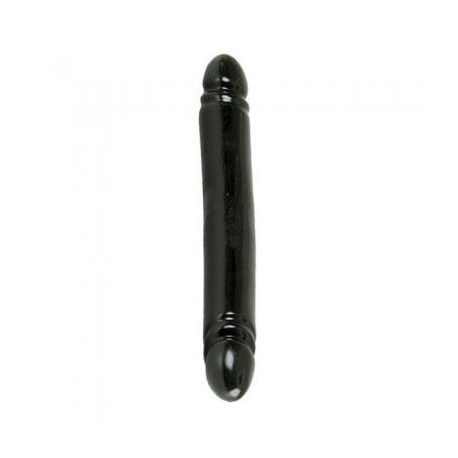 Black Jack Smooth Double Dong 12-inch - Black 