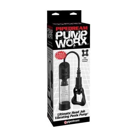 Pump Worx Ultimate Head Job Vibrating Penis Pump 