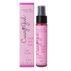 Crazy Girl Wanna Be Aroused Oral Sex Gel - Pink Cupcake - 2.2 Oz.