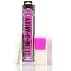 Clone-a-willy Glow-in-the-dark Kit - Pink 