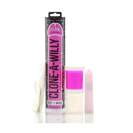 Clone-a-willy Glow-in-the-dark Kit - Pink 
