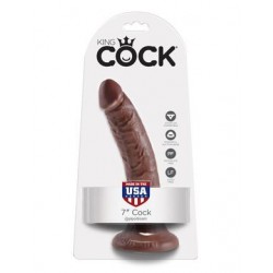 King Cock 7-inch Cock - Brown 