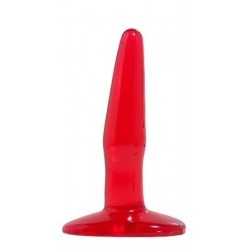 Basix Rubber Works 4.5-inch Mini Butt Plug - Red