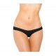 Scrunch Hip Half Back Bikini - Black - One Size 