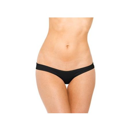Scrunch Hip Half Back Bikini - Black - One Size 