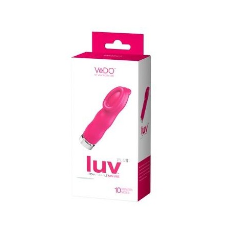 Luv Plus Rechargeable Mini Vibe - Hot in Bed Pink 