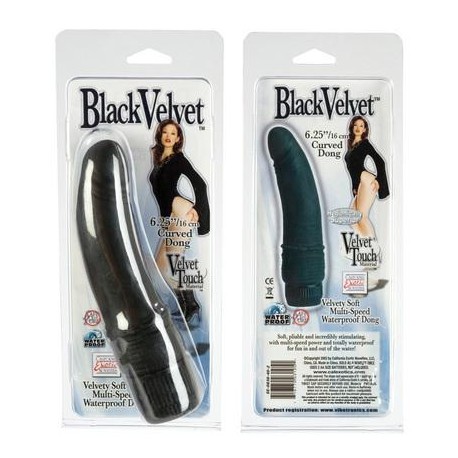 Black Velvet - Curved Dong 6.5-inch - Black 