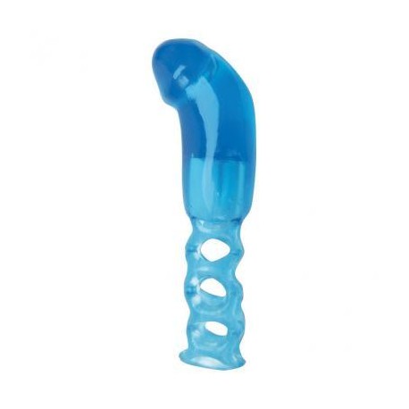 The Penis Enhancer Cage With G-Spot Tip - Blue
