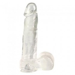 Jelly Royale Dong With Suction Cup 8-inch - Clear 