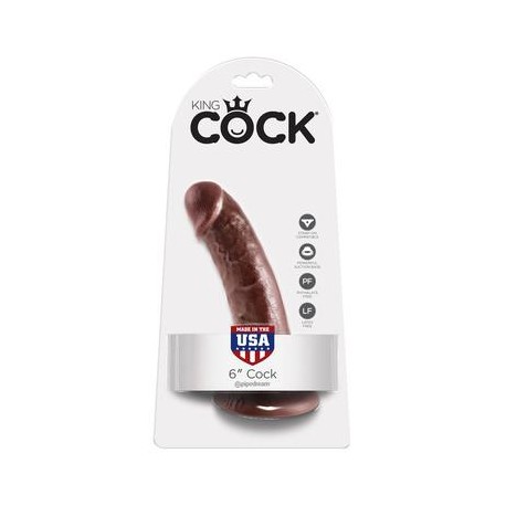 King Cock 6-inch Cock - Brown 
