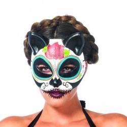 Sugar Skull Cat Mask 
