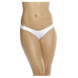 Scrunch Back Bikini Bottom - White - One Size 
