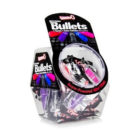 Soft Touch 3 + 1 Bullets - 40 Count Fishbowl - Assorted Colors 