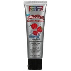 For Play Succulent Absolute Raspberry Flavored Water Based Lubricant - 2.2 Fl. Oz. / 65 Ml 