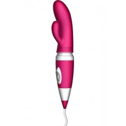 Bodywand Wand Plus Rabbit 8 Power Plug-in Silicone Vibe - Pink 