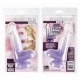 Crystal Cote Silicone Double Dong 4.5-inch - Purple 