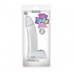 Jelly Rancher Smooth Rider Dong - 8 Inches - Clear 