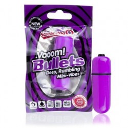 Vooom Bullets Deep Rumbling Mini-vibes - Grape - 20 Count Box