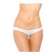 Scrunch Hip Half Back Bikini - White - One Size 