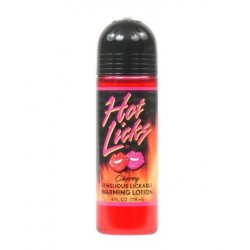  Cherry Hot Licks Sensuous Lickable Warming Lotion - 4 oz.