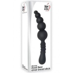 Dual Flexi Anal Bead Stick - Black 