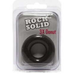 Rock Solid 3x Donut Ring - Black 