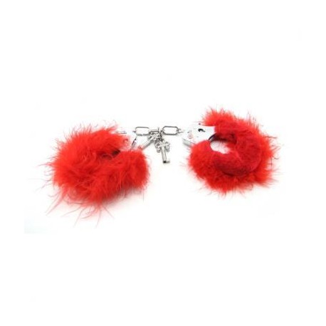 Fetish Fantasy Series Feather Love Cuffs - Red