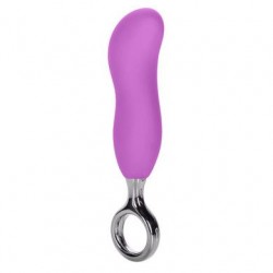 Curve It Up Pliable Silicone Probe with Designer Pull Ring - Purple
