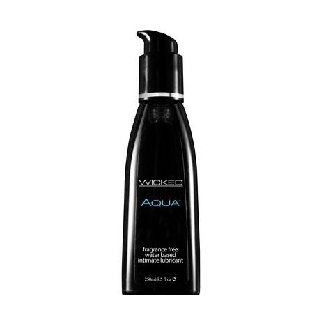 Wicked Aqua Fragrance Free Water-based Lubricant - 8.5 Fl. Oz. / 250 Ml