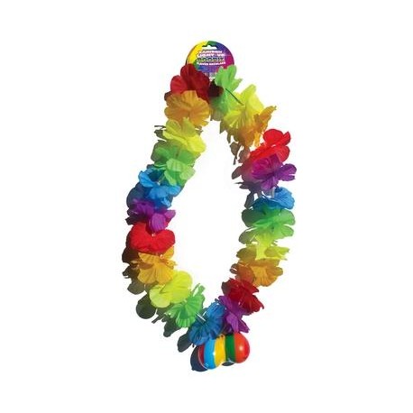 Rainbow Light Up Boobie Flower Necklace 