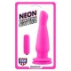 Neon Vibrating Butt Plug - Pink 