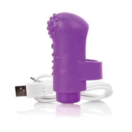 Charged Fingo Rechargeable Finger Vibe - Purple 