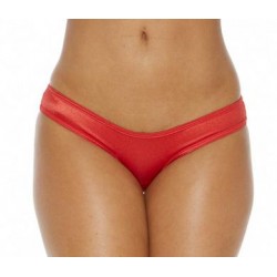 Scrunch Hip Half Back Bikini - Red - One Size 