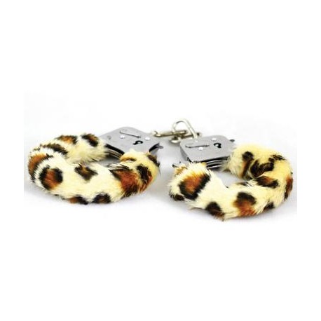 Play Time Cuffs - Leopard Print