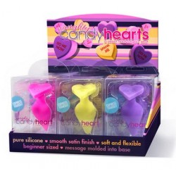 Naughty Candy Hearts Display - 9 Pieces - Assorted Colors 
