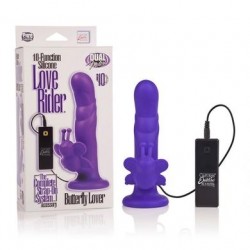 10-function Silicone Love Rider Butterfly Lover - Purple