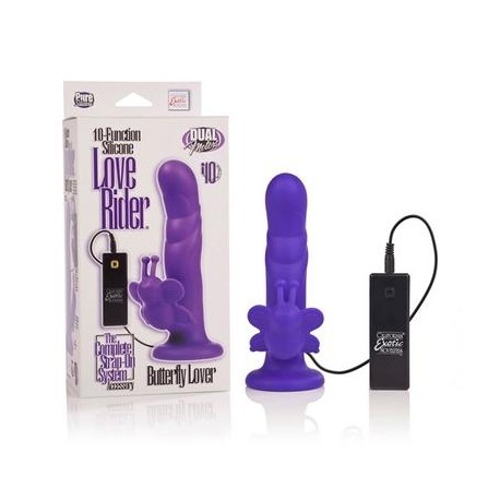 10-function Silicone Love Rider Butterfly Lover - Purple