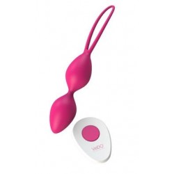 Pear Vibrating Kegel Balls - Foxy Pink 