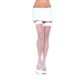 Fishnet Thigh Highs - White - One Size 